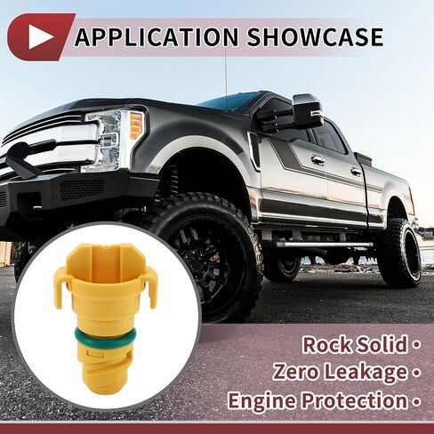 مجموعة واحدة من قابس تصريف الزيت لسيارة Ford F-250 F-350 F-450 F-550 Super Duty 2011-2012 إصلاح خيط زيت المحرك مع حلقة مطاطية برتقالية in Saudi Arabia