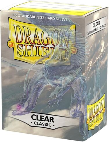 Dragon Shield Standard Size Card Sleeves – Classic White 100 CT - MTG Card Sleeves are Smooth & Tough - Compatible with Pokemon, Yugioh, & Magic The Gathering Card Sleeves in Kuwait