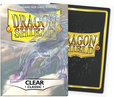 Dragon Shield Standard Size Card Sleeves – Classic White 100 CT - MTG Card Sleeves are Smooth & Tough - Compatible with Pokemon, Yugioh, & Magic The Gathering Card Sleeves in Kuwait