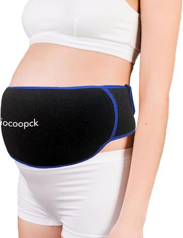 عبوات ثلج هلامية قابلة للفصل لاستعادة القسم C، حزمة باردة للبطن قابلة للتعديل مع غطاء قابل للغسل في الغسالة، أساسيات ما بعد الولادة مع ضغط بارد، مهدئ للتورم وحماية الشق، أسود in Kuwait