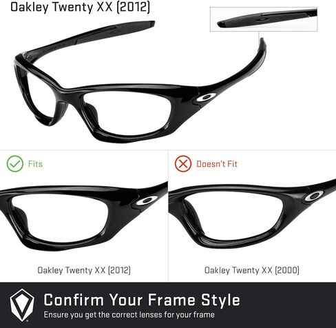 عدسات بديلة متوافقة مع Oakley Twenty XX (2012)، مستقطبة، Elite Stealth Black in Saudi Arabia