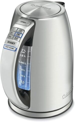 Cuisinart Caskata PerfecTemp 1.7-Liter Capacity, Cordless 1500-Watts for Fast Heat Up, Stay Cool Non-Slip Handle CPK-17P1CK in Saudi Arabia
