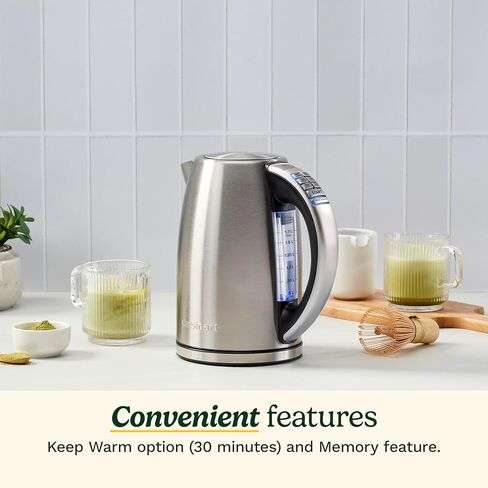 Cuisinart Caskata PerfecTemp 1.7-Liter Capacity, Cordless 1500-Watts for Fast Heat Up, Stay Cool Non-Slip Handle CPK-17P1CK in Saudi Arabia