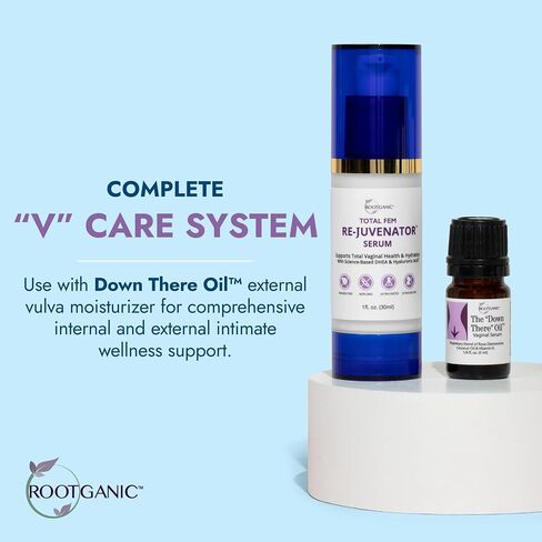 مصل Total Fem ReJuvenator - مرطب مهبلي داخلي مع DHEA وحمض الهيالورونيك - دعم مهبلي حميم خالي من الهرمونات لانقطاع الطمث وما بعد الولادة والمزيد - 30 مل in Saudi Arabia