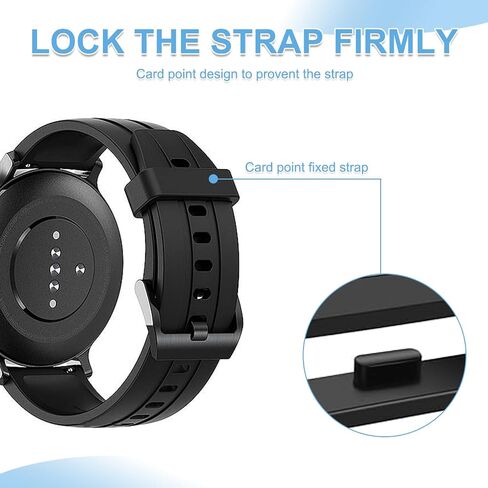 30 PCS Watch Band Holder, Watchs Accessories for Sport & Smart Watches, Watch Band Holder Loop Compatible with Invicta, Casio, Garmin(0.7+0.8+0.9in, Black) in Saudi Arabia