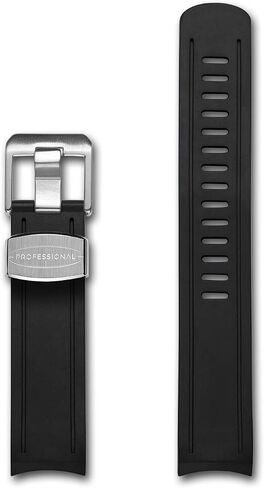 Crafter Blue CB02 20 مم حزام ساعة منحني بطرف مطاطي بديل لـ Seiko Sumo SPB101J1، SPB125J1، SPB103J1، SBDC001، SBDC003، SBDC031، SBDC033، SBDC057، SBDC069، SBDC081، SBDC083 إلخ in Kuwait