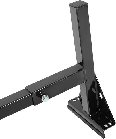 HECASA Universal 3 قضبان سقف حامل شاحنات كاملة الحجم متوافقة مع Chevy Express Ford E-Series GMC Savana 68 "-75" سلالم حمل فولاذية قابلة للتعديل in Saudi Arabia