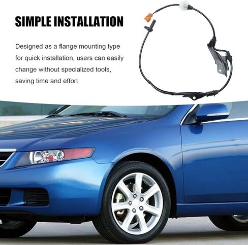 Anxingo 2 Pcs Front Left & Right ABS Wheel Speed Sensor Replacement for Acura TSX 2004-2008, Honda Accord 2003-2007 Replaces 57450-SDC-013 57455-SDC-013 in Saudi Arabia