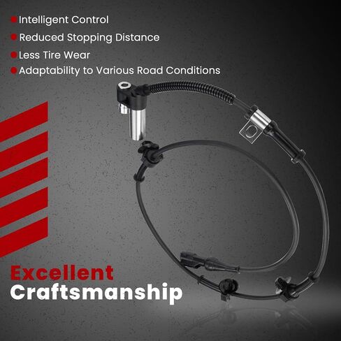 Front Right ABS Wheel Speed Sensor for:-Ford Explorer 2001 4.0L 5.0L, Explorer Sport Trac 2001-2005 4.0L, Ranger 2002-2009 2.3L 3.0L 4.0L, for:-Mazda B2300 B2500 1998-2009 2.3L 2.5L 3L5Z2C204AA in Saudi Arabia
