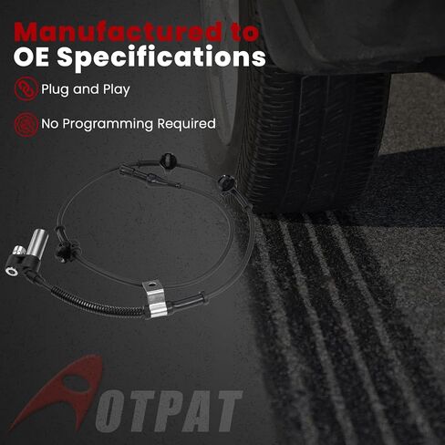 Front Right ABS Wheel Speed Sensor for:-Ford Explorer 2001 4.0L 5.0L, Explorer Sport Trac 2001-2005 4.0L, Ranger 2002-2009 2.3L 3.0L 4.0L, for:-Mazda B2300 B2500 1998-2009 2.3L 2.5L 3L5Z2C204AA in Saudi Arabia