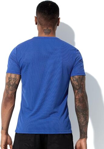 Men's Short Sleeve Quick Dry Athletic Crew Neck Gym Workout Tee Tops in Saudi Arabia