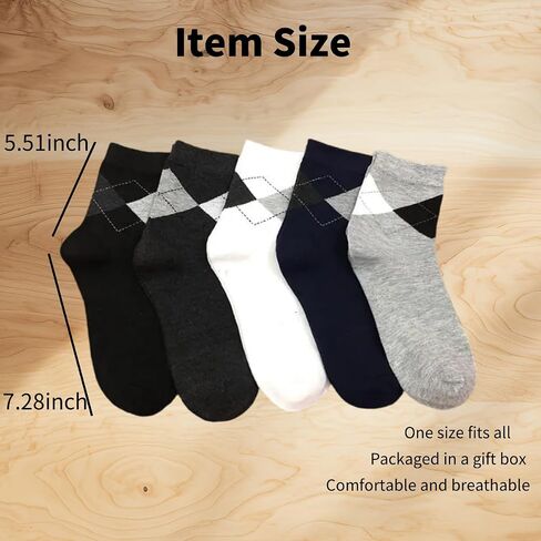 5 Pairs Fashion Cotton Crew Socks for Men Women Soft Breathable Casual Comfortable Multi-Color Socks Set in Saudi Arabia