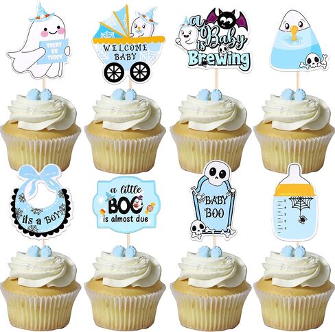 1 PCS Halloween Happy Birthday Cake Topper Glitter Jack and Sally Pumpkin Bat Castle Ghost Halloween Cake Pick for Halloween Theme Baby Shower Kids Birthday Party Cake Decorations Supplies in Kuwait