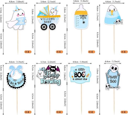 1 PCS Halloween Happy Birthday Cake Topper Glitter Jack and Sally Pumpkin Bat Castle Ghost Halloween Cake Pick for Halloween Theme Baby Shower Kids Birthday Party Cake Decorations Supplies in Kuwait