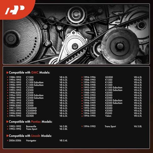 A-Premium Engine Serpentine Drive Belt Compatible with Ford, Chevrolet, Buick, Lincoln, GMC, Oldsmobile, Pontiac & Workhorse Cars - F-150, F-250, F-350, Malibu, Tahoe, Mustang, E-150 E-250 Econoline in Saudi Arabia