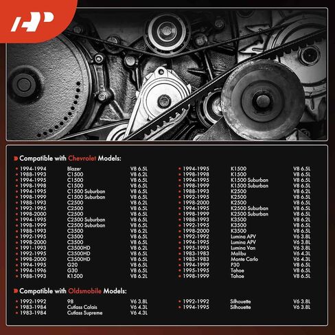 A-Premium Engine Serpentine Drive Belt Compatible with Ford, Chevrolet, Buick, Lincoln, GMC, Oldsmobile, Pontiac & Workhorse Cars - F-150, F-250, F-350, Malibu, Tahoe, Mustang, E-150 E-250 Econoline in Saudi Arabia