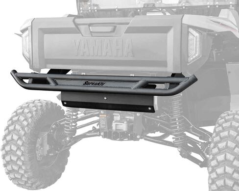 SuperATV Rear Bumper Compatible with 2021+ Yamaha Wolverine RMAX 2, Made of Heavy Duty Steel Tubing, Black UV Resistant Powder Coating, Mounts Directly to The Frame, See Fitment, USA Made in Saudi Arabia