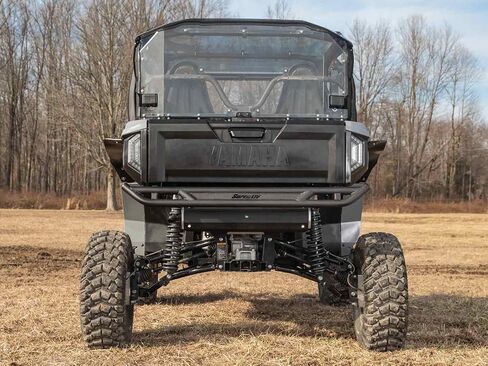 SuperATV Rear Bumper Compatible with 2021+ Yamaha Wolverine RMAX 2, Made of Heavy Duty Steel Tubing, Black UV Resistant Powder Coating, Mounts Directly to The Frame, See Fitment, USA Made in Saudi Arabia