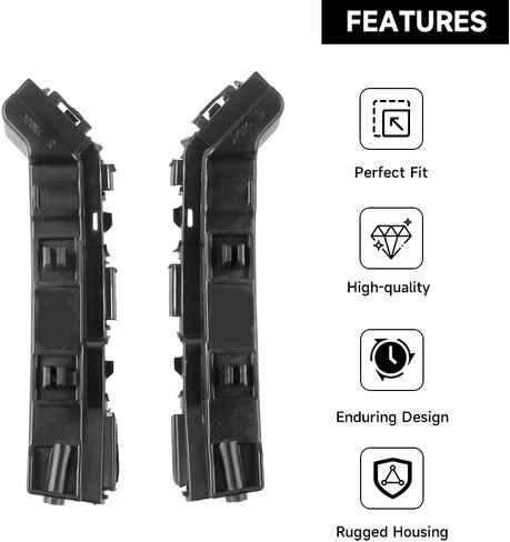 1 Pair Left and Right Side Front Bumper Bracket Bumper Mount Support Bracket - Compatible for Honda Accord Crosstour 2010-2011 - Replace Part 71198TW0H01, 71193TW0H01 in Saudi Arabia