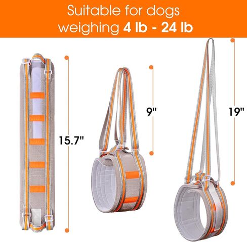 Portable Dog Lift Harness,Dog Sling for Large Dogs Hind Leg Support,Reinforcement Against bunching,Suitable for 30-130 lbs Dogs with Weak Rear Legs, Helps Senior, Injured, Disabled,After ACL Surgery in Saudi Arabia