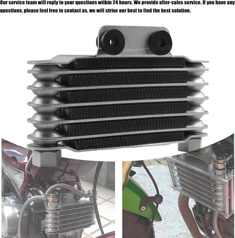 PowerMotor 6 طبقات تبريد زيت المبرد، مبرد زيت محرك الدراجة النارية لـ 2T 4T 50CC 125CC 140CC Pit Dirt Bike ATV Motorbike Enduro - طقم M12 in Saudi Arabia
