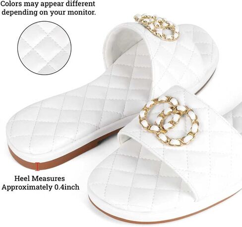 Women’s Flat Sandals – Slip On Fashion Slides With Soft Leather Slippers for Summer Open Toe Comfortable Casual Leather Slides for Beach, Travel & Daily Wear in Kuwait