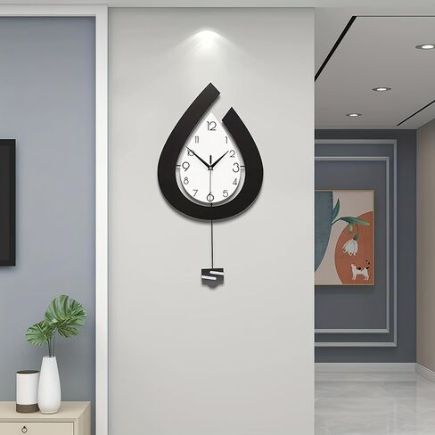 ساعة حائط كبيرة لديكور غرفة المعيشة بندول كبير ساعة حائط حديثة صامتة غير موقوتة تعمل بالبطارية 28.7 بوصة ساعة للمطبخ وغرفة النوم والحمام والمكتب ديكور المنزل الداخلي in Kuwait