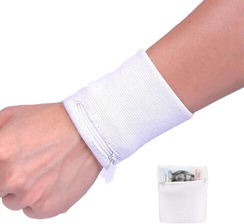 Zipper Pouch, Sweatband, Wristband Wallet for Men and Women, Keys, ID, Cards, Cash in Saudi Arabia