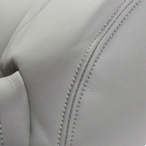 FZJDSD 4PCS Dark Gray Driver & Passenger Side Bottom and Top Lean Back Replacement Leather Seat Covers Compatible with Chevy Silverado Tahoe Suburban Avalanche GMC Yukon Sierra 2003-2007 in Saudi Arabia