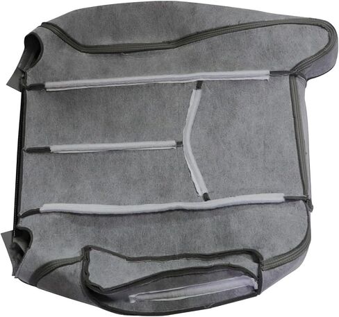 FZJDSD 4PCS Dark Gray Driver & Passenger Side Bottom and Top Lean Back Replacement Leather Seat Covers Compatible with Chevy Silverado Tahoe Suburban Avalanche GMC Yukon Sierra 2003-2007 in Saudi Arabia