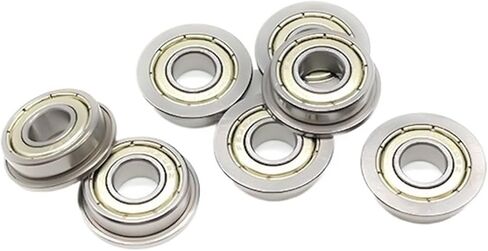 10 قطعة F697ZZ 7x17x5mm تحمل ABEC-7 شفة الكرة المعدنية محمية ذات حواف محامل in Saudi Arabia