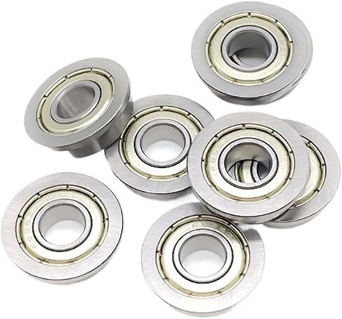 10 قطعة F697ZZ 7x17x5mm تحمل ABEC-7 شفة الكرة المعدنية محمية ذات حواف محامل in Saudi Arabia