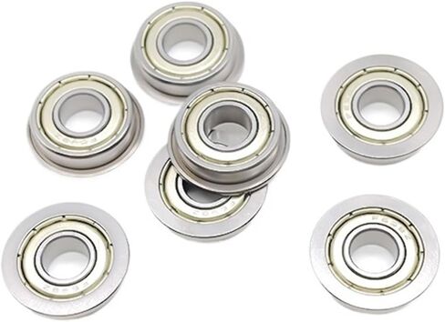 10 قطعة F697ZZ 7x17x5mm تحمل ABEC-7 شفة الكرة المعدنية محمية ذات حواف محامل in Saudi Arabia