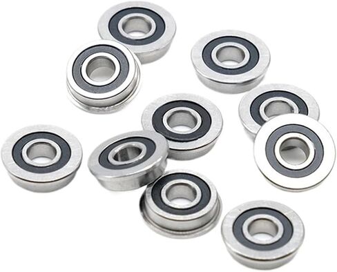 10PCS F698RS 8x19x6 mm Bearing ABEC-7 Miniature Flanged F698RS Ball Bearings RF-1980DD in Saudi Arabia