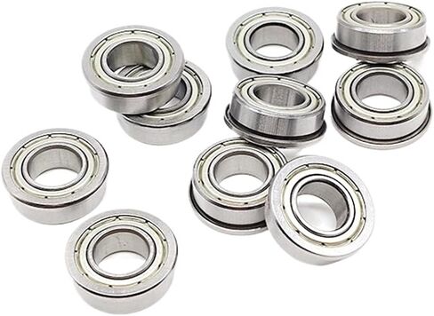 10 قطعة F63800ZZ 10X19X7mm شفة كرة أخدود عميقة تحمل F63800 F63800Z 10x19x7 مللي متر ذات حواف تحمل in Saudi Arabia