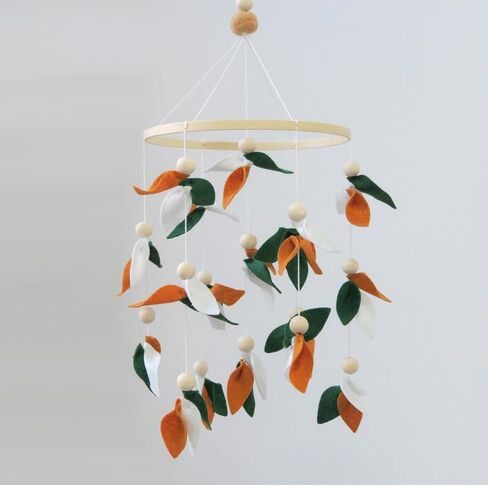 Forest Baby Mobile Green Leaf Mobile for Crib Mobile with Wooden Bead in Saudi Arabia