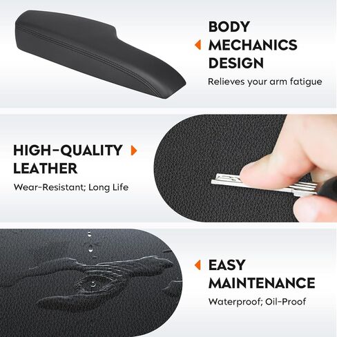 Youxmoto Right Passenger Side Armrest Front Door Trim, 2011-2023 for Chrysler 300; for Dodge Charger 11-23, Black PU Leather Inner Door Armrest, Replaces 1WK36YSAAB in Saudi Arabia