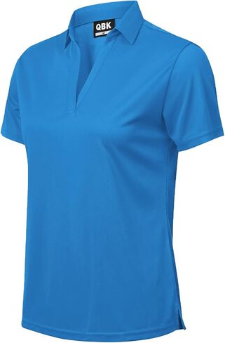 Women's UPF 50+ Golf Shirt - Dry-Fit V-Neck Tennis Top with Breathable Short Sleeves in Saudi Arabia