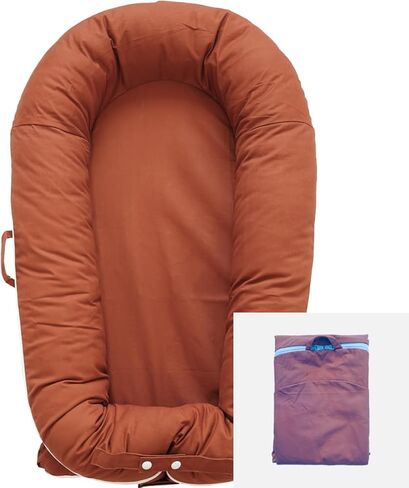 Deluxe Lounger Cover | 100% Cotton Baby Lounger Extra Cover for Dockatot Deluxe | Hypoallergenic Infant Baby Nest Replacement | Cover Only (Mistyrose) in Kuwait