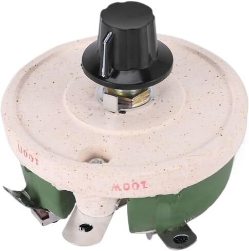 1pc 100W 100 Ohm Wirewound Potentiometer Rotary Resistor Rheostat in Saudi Arabia