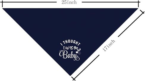 I Thought I was The Baby Dog Bandana, Dog Baby Announcement, Dog Scarf, Pink Dog Bandana, Dog Bandana for Small Medium Large Dogs, Dog Pregnancy Announcement (A59) in Kuwait