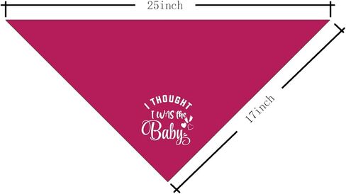 I Thought I was The Baby Dog Bandana, Dog Baby Announcement, Dog Scarf, Pink Dog Bandana, Dog Bandana for Small Medium Large Dogs, Dog Pregnancy Announcement (A59) in Kuwait