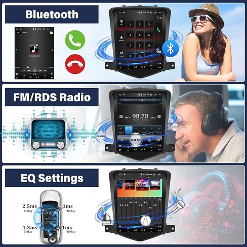 2G 64G for Chevy Cruze J300 2012 2011 2014 2013 2010 2009 2008 Android 13 Car Stereo Wireless Apple Carplay&Android Auto, 9.7 Inch Vertical Touchscreen GPS HiFi Audio Bluetooth WiFi Backup Camera in Saudi Arabia
