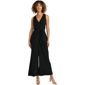 Maggy London womens Women's Sleek Wide-leg Jumpsuit - V-neck Racerback Design in Saudi Arabia