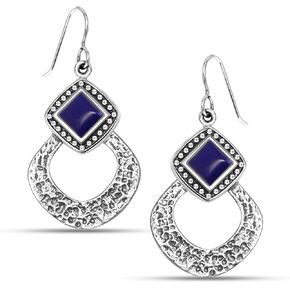 LeCalla 925 Sterling Silver Hammered Earrings for Women | Classic Handmade Textured Hammered Drop Dangle Earring Jewelry Gifts for Birthday Wedding Christmas in Saudi Arabia