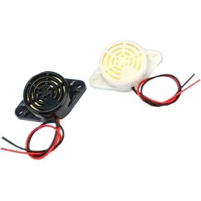 1PCS Great IT 95DB Alarm High-Decibel 3-24V 12V Electronic Buzzer Beep Alarm Continuous Beep for SFM-27 HYT-3015(Black) in Kuwait