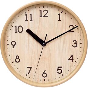 Easy-to-Read 10 Inch Wall Clock Silent, Non-Ticking Decorative Rustic Analog Quartz Wall Clock Battery Operated for Bedroom Living Room Kitchen Farmhouse Office School (Graining) in Saudi Arabia