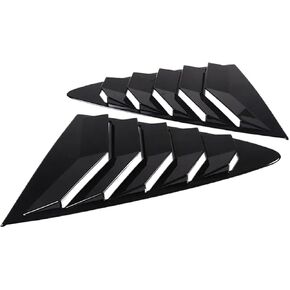 Compatible for Jaguar F-Type 2013-2024 ABS Black Car Rear Window Triangle Exterior Shutter Deflector Decoration Modified Accessrories(Black) in Saudi Arabia