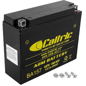 Caltric Agm Battery Compatible with Yamaha V-Max 1200 Vmx1200 1985 1986 1988 1989 1990-2007 in Kuwait
