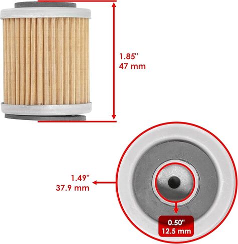 فلتر زيت كالتريك متوافق مع Yamaha Big Bear 400 YFM400 4WD 2000-2012 / Kodiak 400 YFM400FW 4WD 1993-1999 / TTR250 1999-2006 / YZ426F 2000-2002 in Kuwait